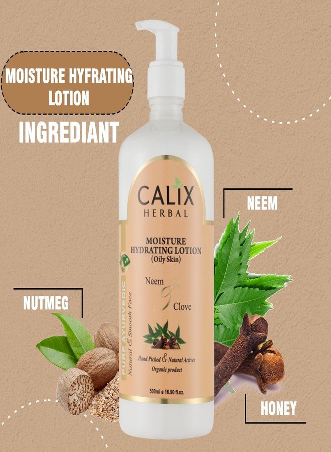 كلاليكس هيربال لوشن كاليكس هيربال بيور أورجانيك المرطب للبشرة الدهنية للعناية الطبيعية بالبشرة وفقًا لمبادئ الأيورفيدا مع النيم والقرنفل - 500 مل - Image 3
