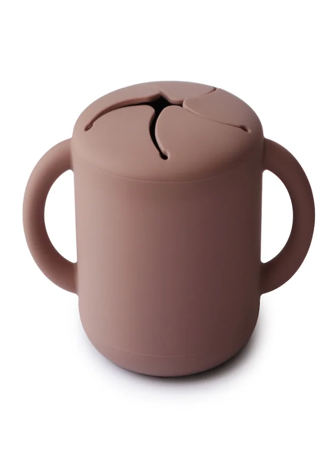 mushie Silicone Snack Cup Cloudy Mauve