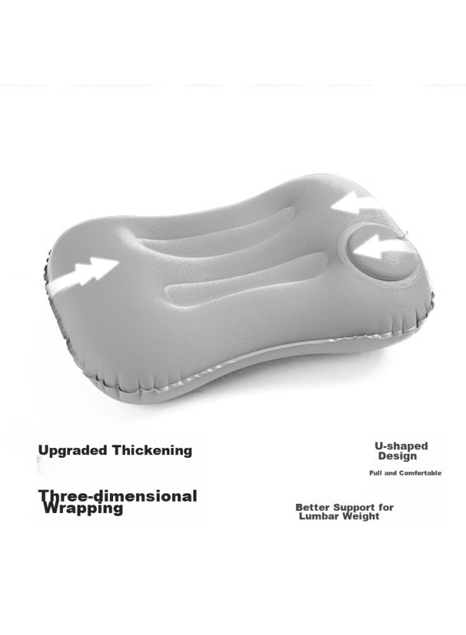 JAJALIN Jajalin Inflatable Pillow, Travel Accessory, Portable, For High-speed Rail, Long-distance Flights, Sleeping, Neck Pillow, Inflatable Headrest  - Image 3