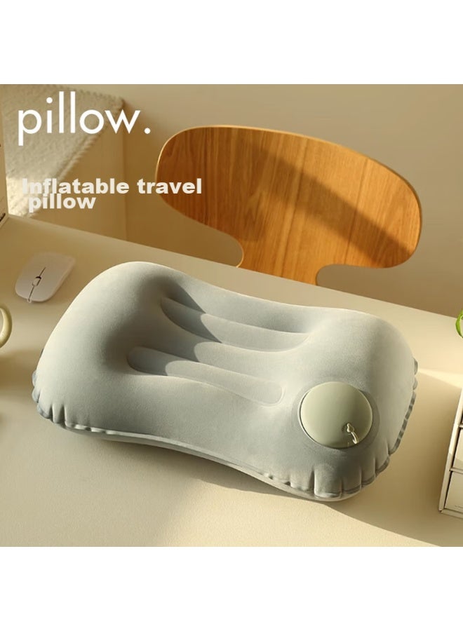JAJALIN Jajalin Inflatable Pillow, Travel Accessory, Portable, For High-speed Rail, Long-distance Flights, Sleeping, Neck Pillow, Inflatable Headrest  - Image 1
