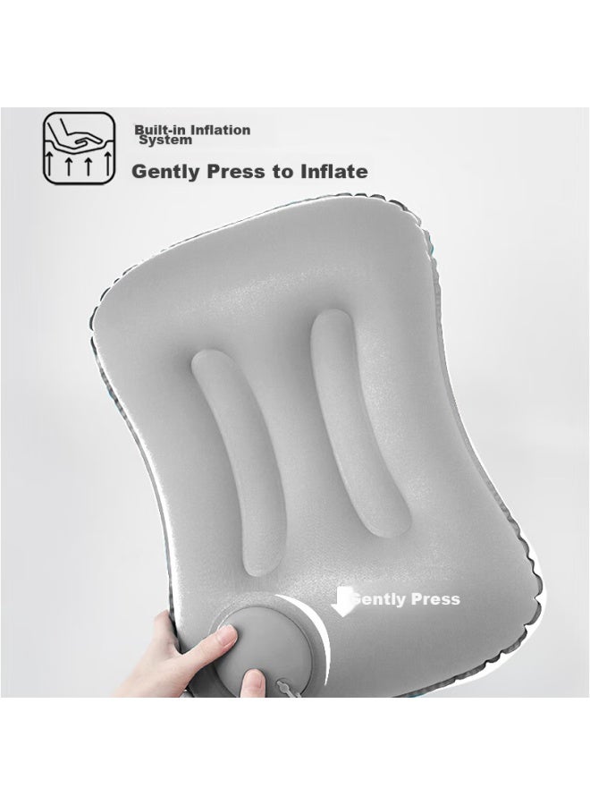 JAJALIN Jajalin Inflatable Pillow, Travel Accessory, Portable, For High-speed Rail, Long-distance Flights, Sleeping, Neck Pillow, Inflatable Headrest  - Image 4