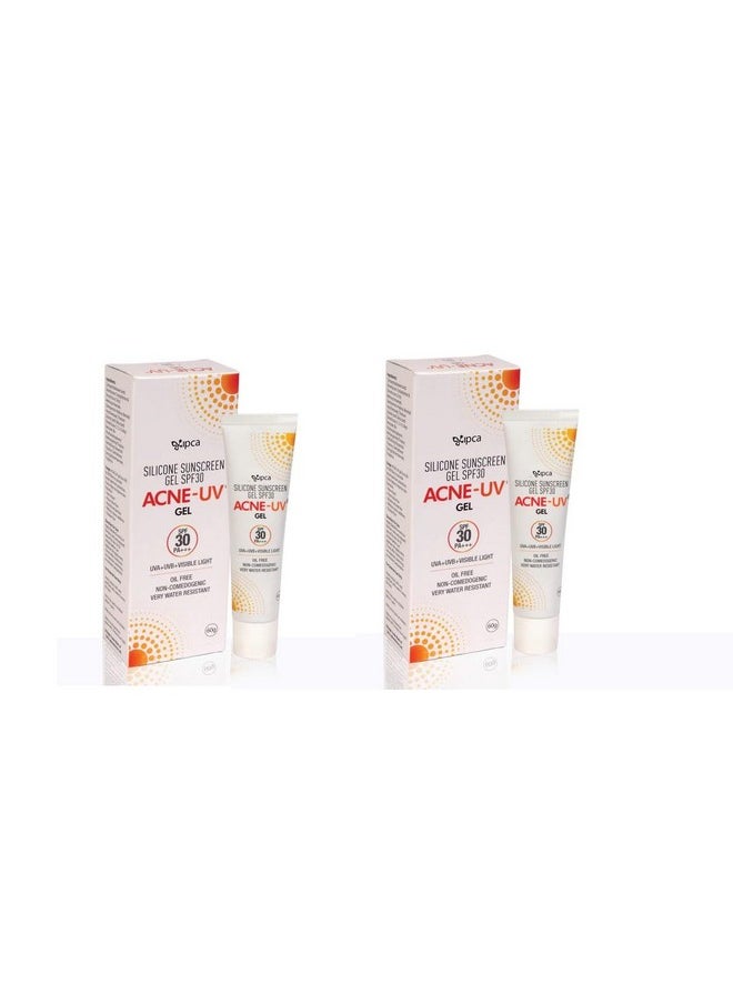 Generic - Acne-Uv Gel Sunscreen Spf 30/Pa+++ Visible Light Oil Free Non Comedogenic Very Water Resistant Pack Of 2 - Image 1