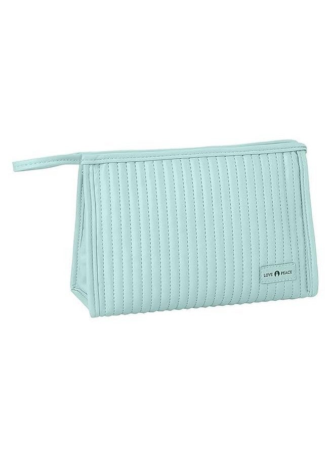 SHOPECOM Toast Cosmetic Bag Travel Makeup Bag Cosmetic Bag with Handle, Zippered Makeup Handbag with Mesh Pockets, Gifts for Women and Girls Portable Zip Pouch Aesthetic Bag (1 pcs) - Image 1