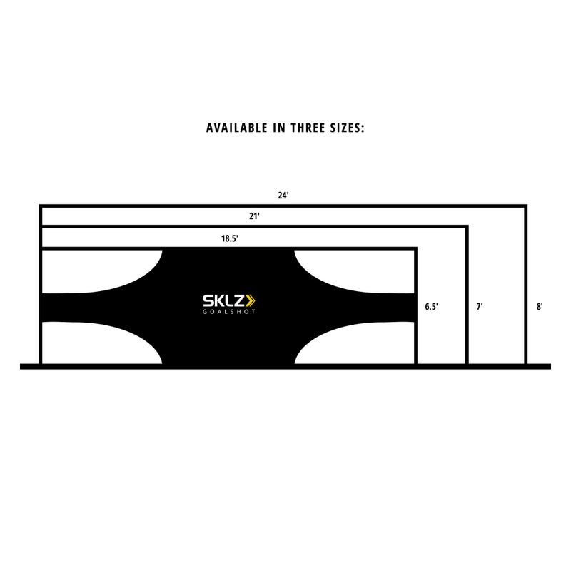SKLZ Goalshot Soccer Goal Target Training Aide for Scoring and Finishing, 18.5 x 6.5 Feet, Grey - Image 5