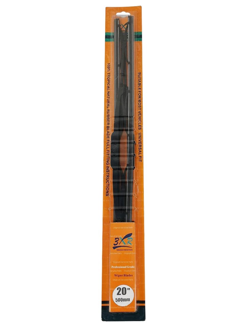 3XR 3XR 2 Pcs Set Car Wiper Blades 20" 500mm Professional GradCar Wiper Blades  - Image 3