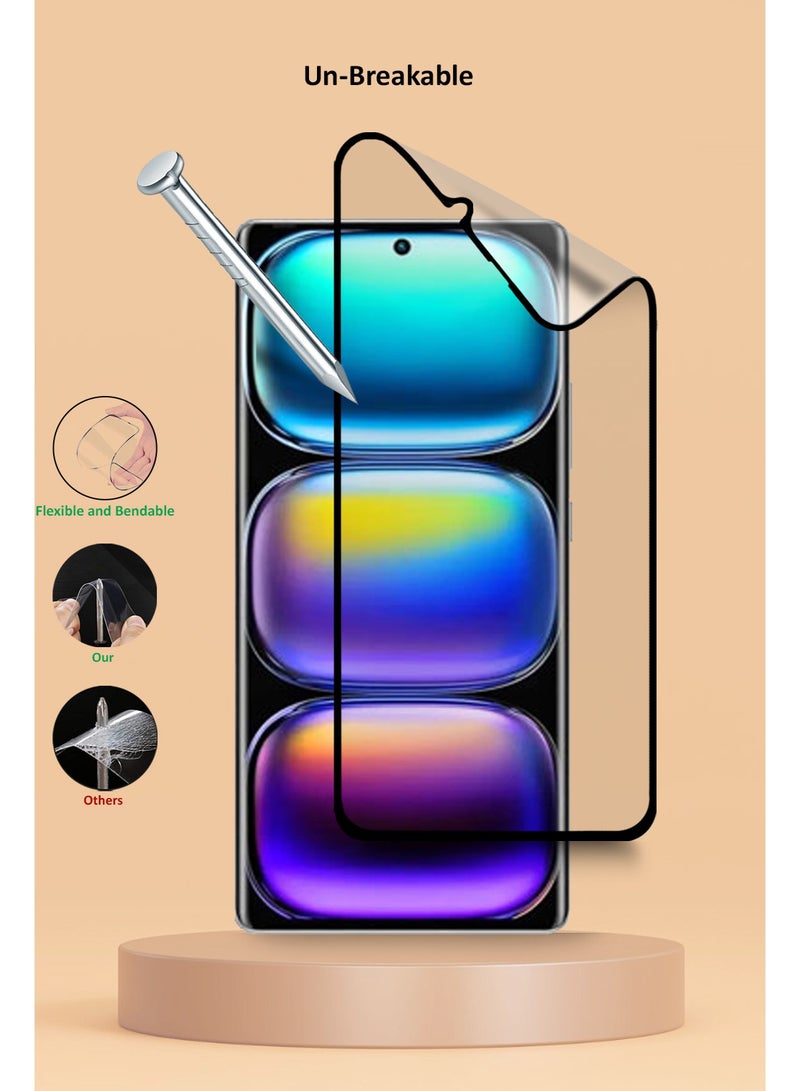 Techie فيلم حماية شاشة سيراميك غير لامع 9D لهاتف Infinix Hot 50 5G – شعور سلس مضاد للبصمات خالي من الفقاعات - Image 5