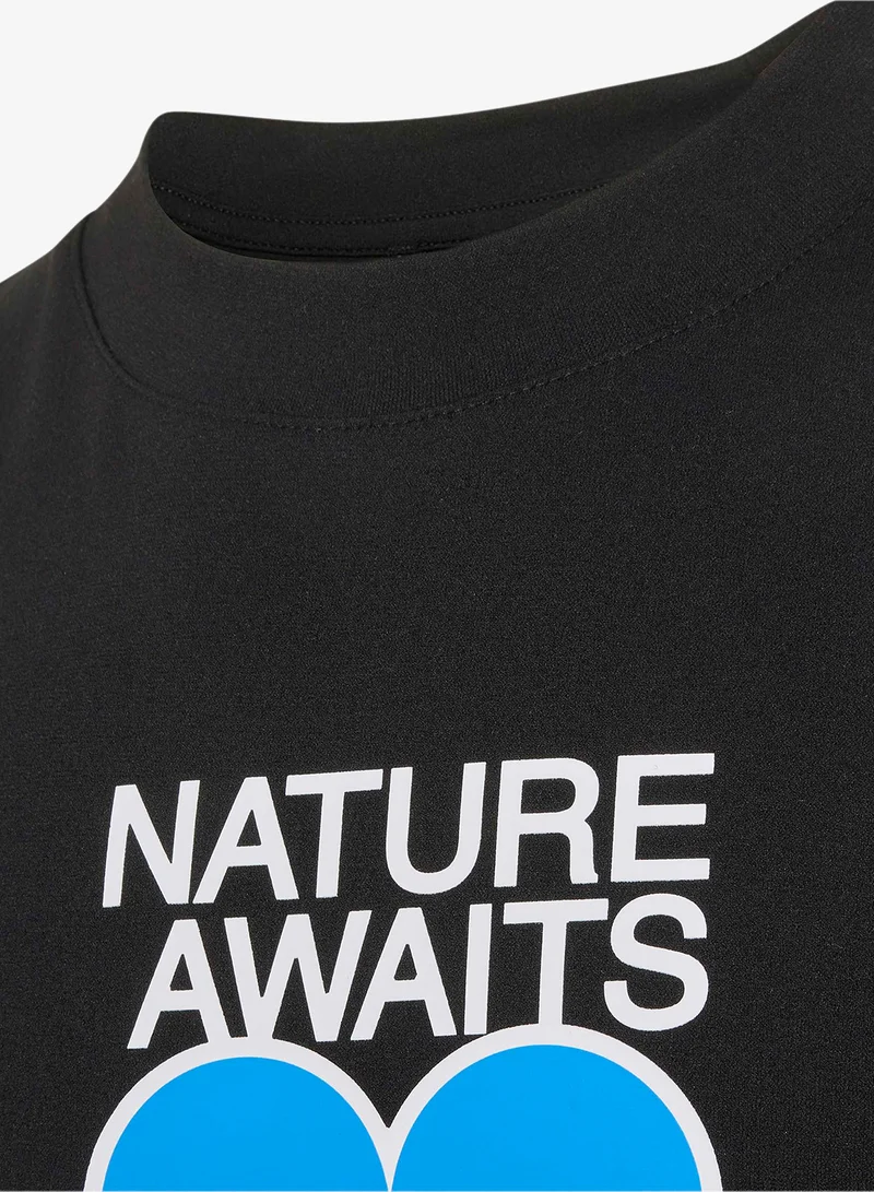 Adidas BLACK Youth Terrex Xploric Graphic Tech T-Shirt  | Best Price UAE