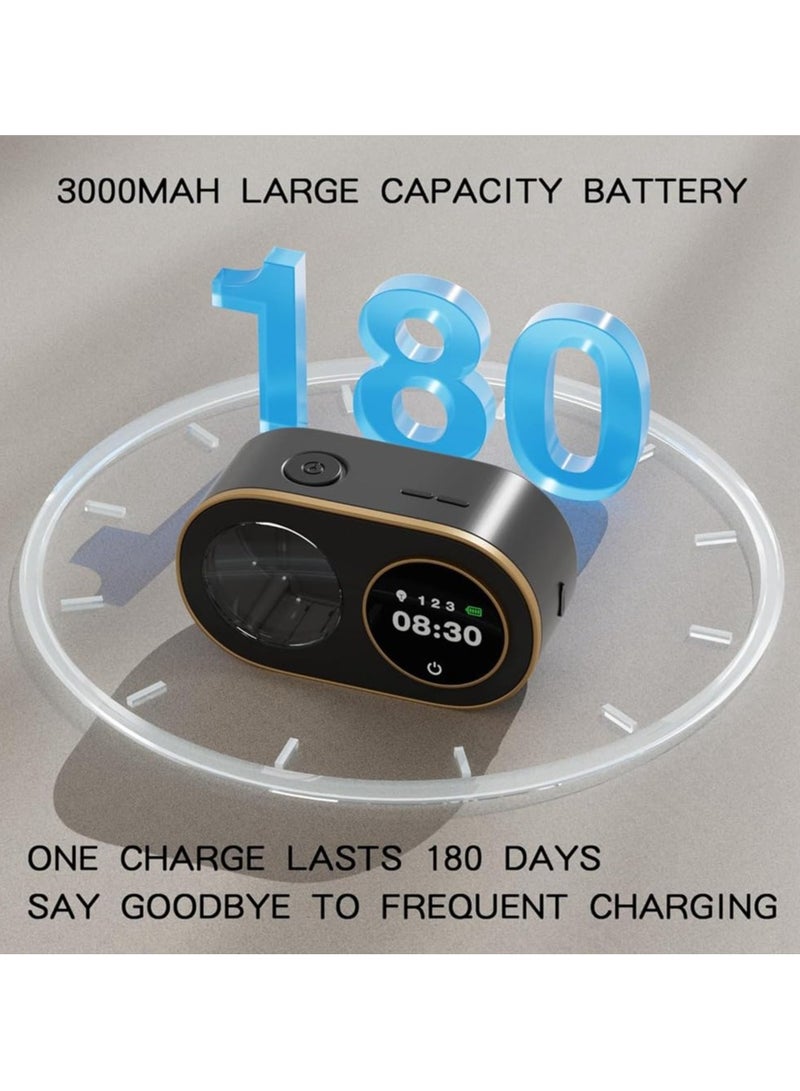 Barakah موزع صابون رغوي تلقائي، قابل لإعادة الشحن، موزع رغوة حائطي بدون لمس، موزع صابون كهربائي ذكي تلقائي للحمام، المطبخ، الاستخدام التجاري، أسود - Image 3