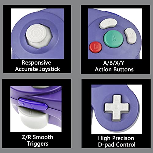 Reiso Classic USB NGC Wired Controller for Windows PC(Purple) - Image 2