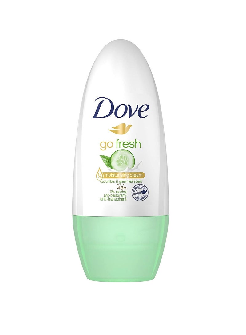 دوف مزيل عرق مضاد للتعرق بالخيار والشاي الاخضر من جو فريش 50 مل - Image 3
