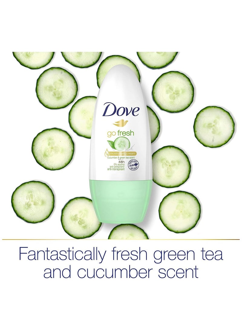 دوف مزيل عرق مضاد للتعرق بالخيار والشاي الاخضر من جو فريش 50 مل - Image 4