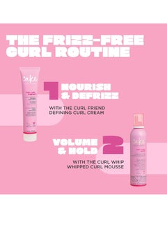 Cake Beauty Cake Beauty Curl Friend Defining Cream & Volumizing Mousse Bundle - Curly Hair Styling Products  - Image 2