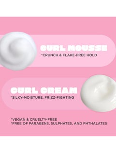 Cake Beauty Cake Beauty Curl Friend Defining Cream & Volumizing Mousse Bundle - Curly Hair Styling Products  - Image 4