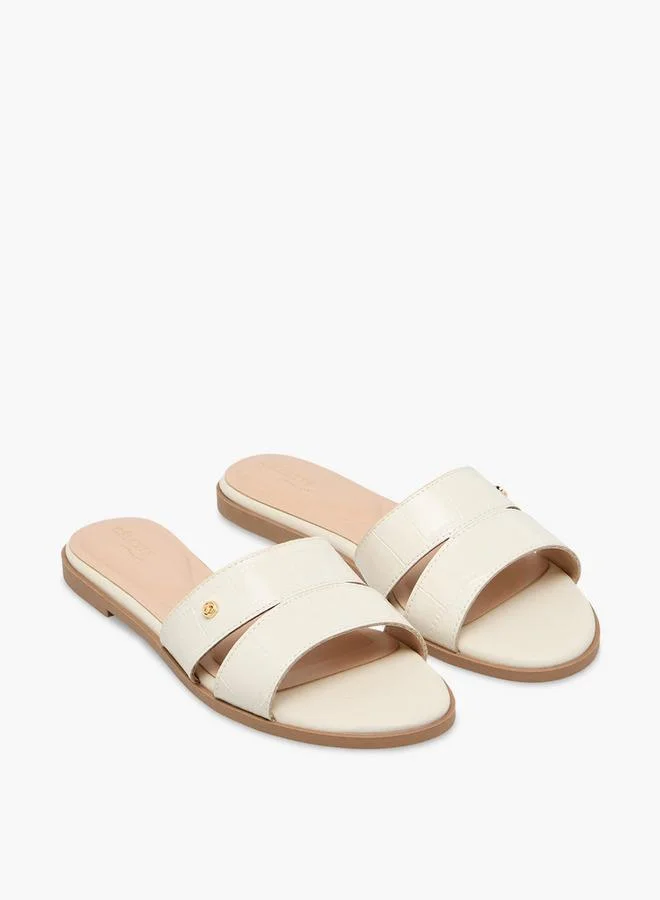 Women Textured Slip-On Sandals