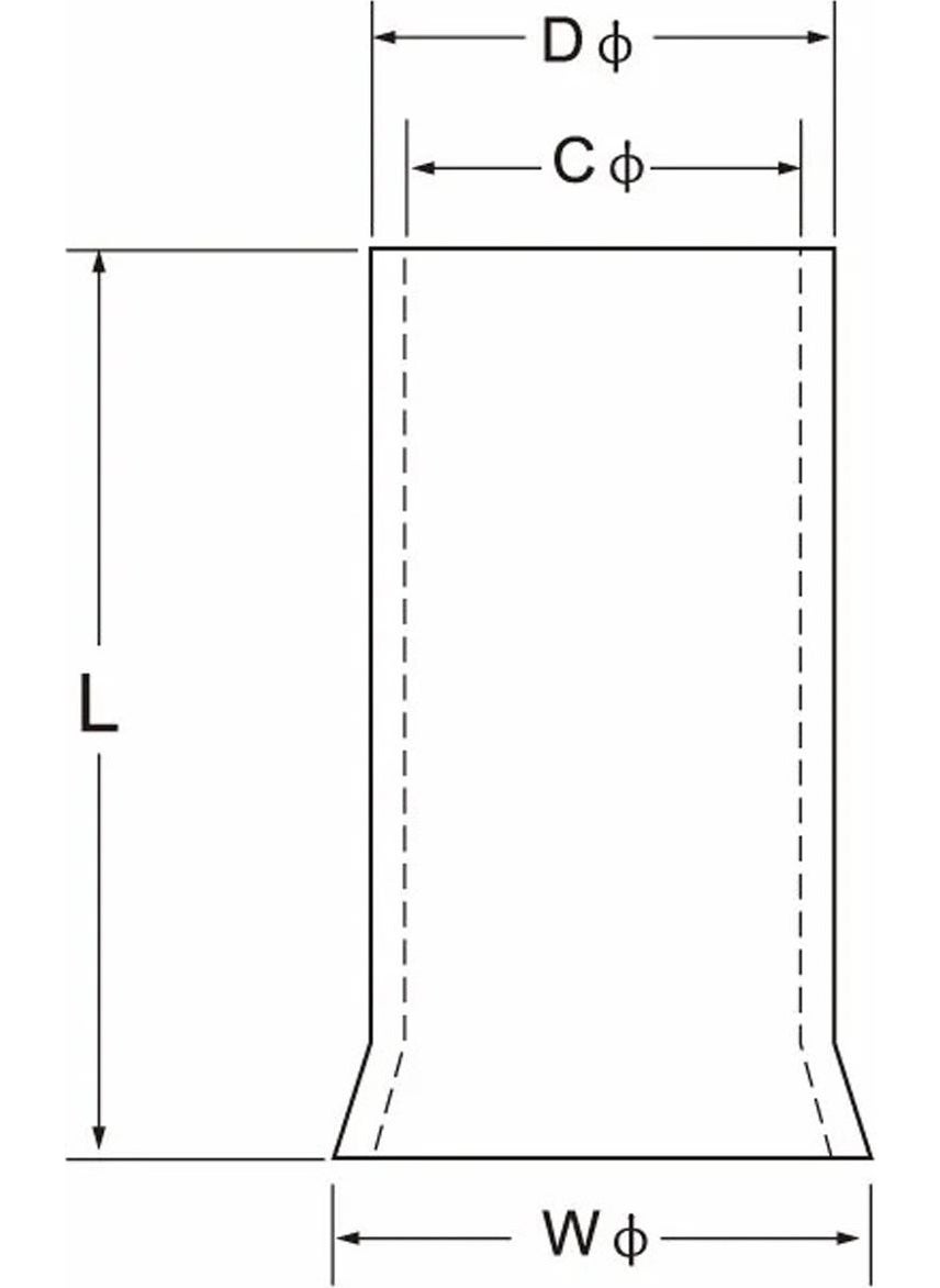 JAMESON JKY-70.0 70 MM NON-INSULATED CABLE THIMBLE (50 PCS)  - Image 3