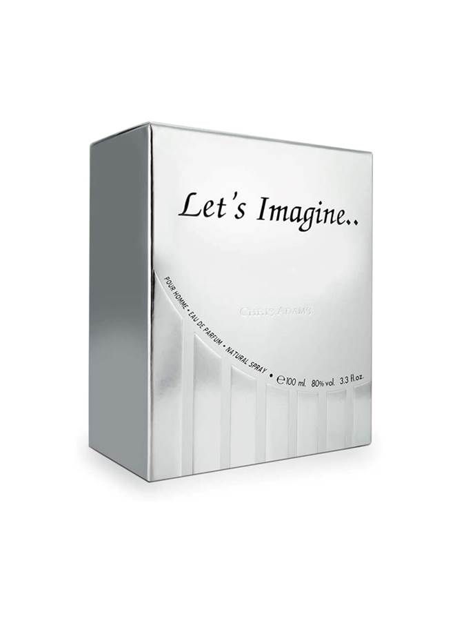 كريس أدمز عطر كريس آدامز Let’s Imagine Eau De Parfum 100ML عطر جذاب يدوم طويلاً للرجال العصريين عطر أنيق ومنعش ومعزز للمزاج للاستخدام اليومي والمناسبات الخاصة - Image 2