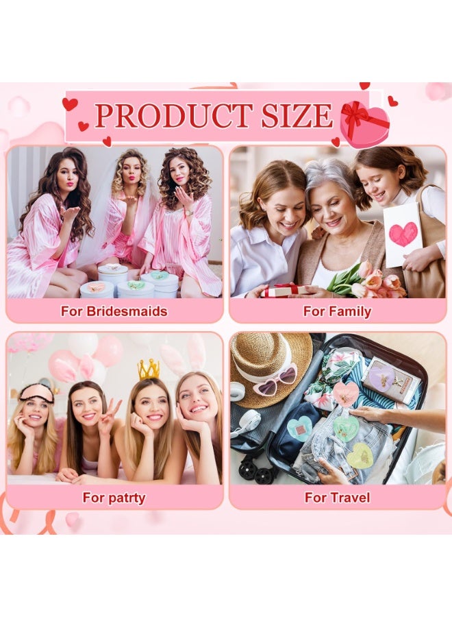 5 Colors (50 Pcs) Heart-Shaped Clear Resealable Jewelry Bags - Small Plastic Ziplock Baggies for Earrings, Trinkets, Party Favors, Small Business Packaging  - Image 3