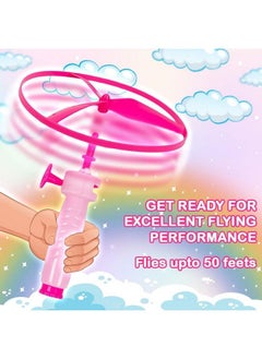 RATNA'S Flying Wheele Unicorn 3 In 1 Can Be Used As Space Rocket Sliding Wall & Spinning Top For Kids (Pink Purple)  - Image 4