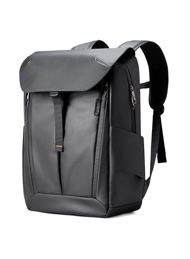 Inateck 22.8L Expandable Laptop Backpack Water Resistant Travel Backpack with Side Pockets Black - Image 1
