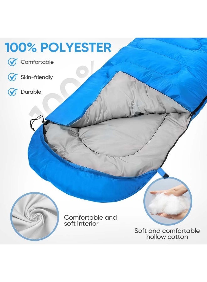 Meetion Camping Sleeping Bags Portable Waterproof Sleeping Bag for Adults Kids 4 Seasons Winter, Fall, Spring, Summer Backpacking Hiking Camping Mountaineering Indoor Outdoor Use - Image 4