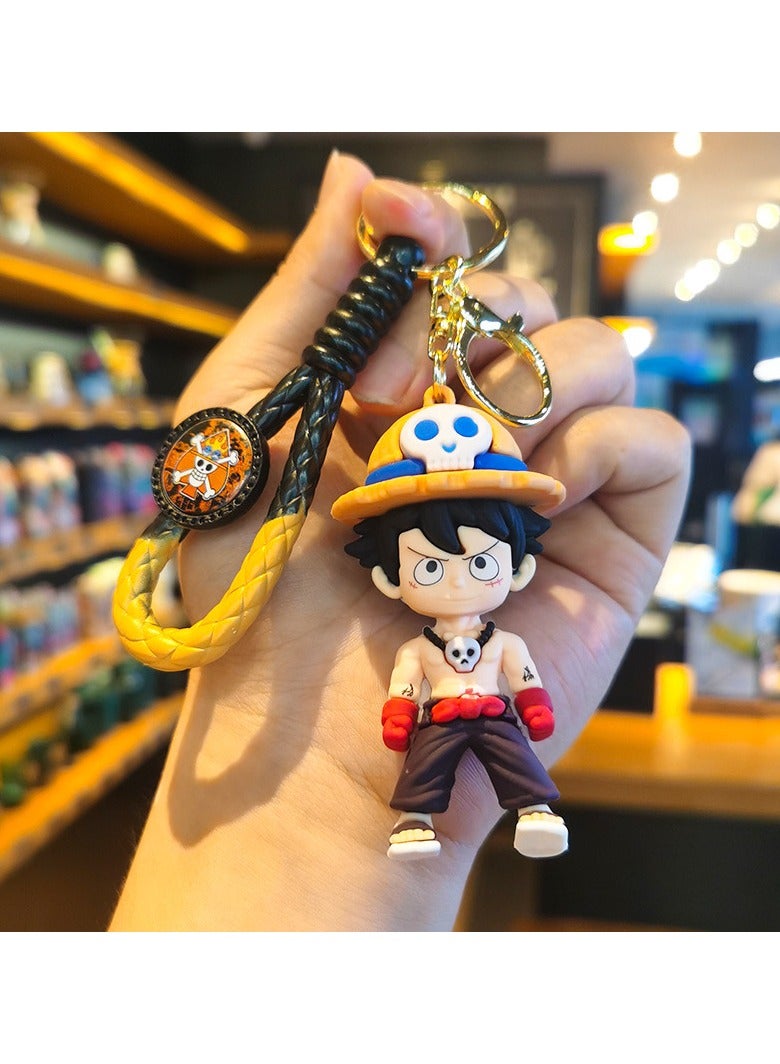 One piece Luffy Anime Keychain Cartoon Key Ring Pendant