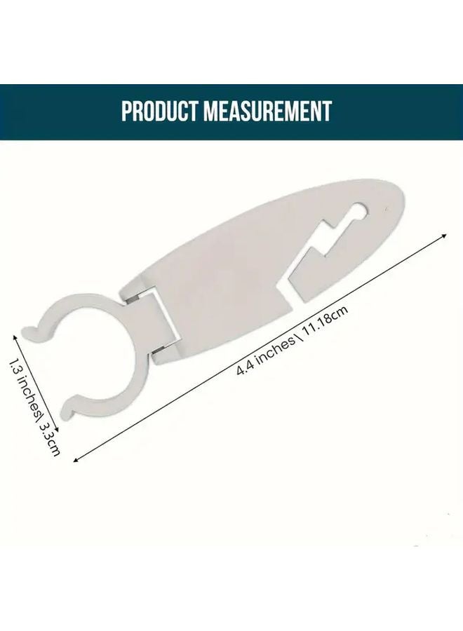 White Multi Functional Paddle Board Clips Durable ABS Ergonomic Design SUP Accessories - Image 3