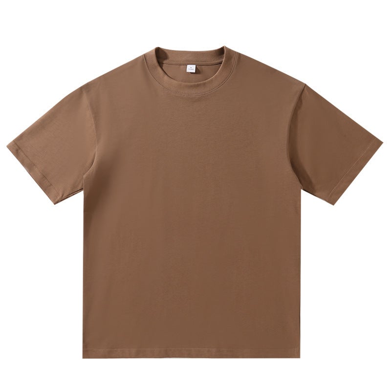260g Heavyweight Cotton Short Sleeve T-Shirt for Men - Image 5