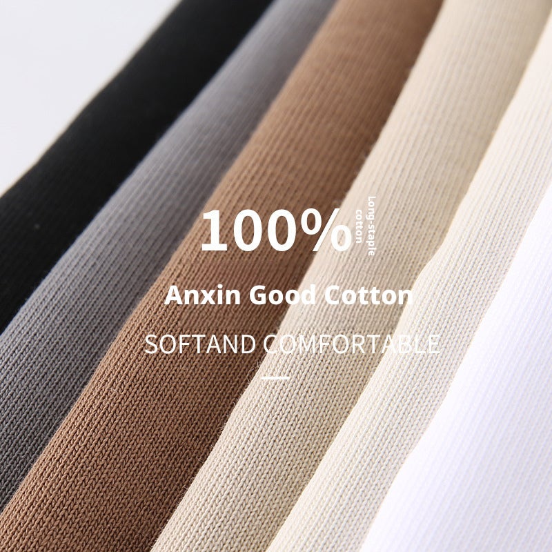 260g Heavyweight Cotton Short Sleeve T-Shirt for Men - Image 4