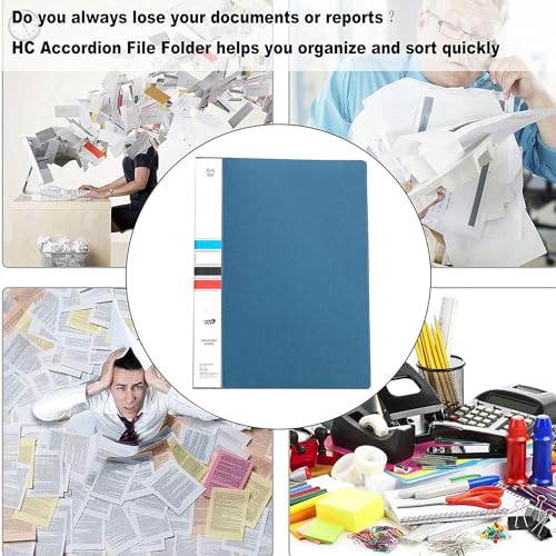 TULMAN 40 Pockets Bound A4 Size Presentation Display Book Portfolio File Binders with Plastic Clear Sleeves Document Organizer for Music Sheets Artwork Drawing for School Office - (Color May Vary) - Image 5
