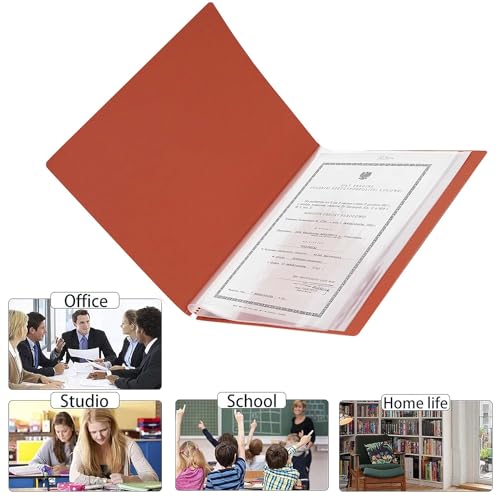 TULMAN 40 Pockets Bound A4 Size Presentation Display Book Portfolio File Binders with Plastic Clear Sleeves Document Organizer for Music Sheets Artwork Drawing for School Office - (Color May Vary) - Image 3