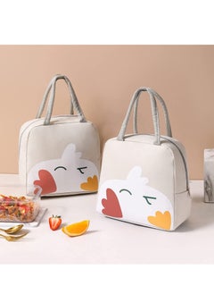 KASTWAVE Insulated Lunch Bag, Leak Proof Reusable Tote, Waterproof Lunch Bag, Ladies Men's Kids Beach Hiking School Work Picnic Carrying Bag Beige  - Image 5