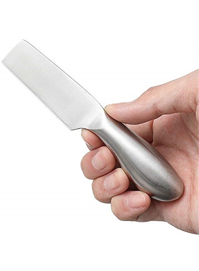 4 pcs Cheese Stainless Steel Buffet Colander Serving Cutter Fork Knife (Stainless Steel)  - Image 3