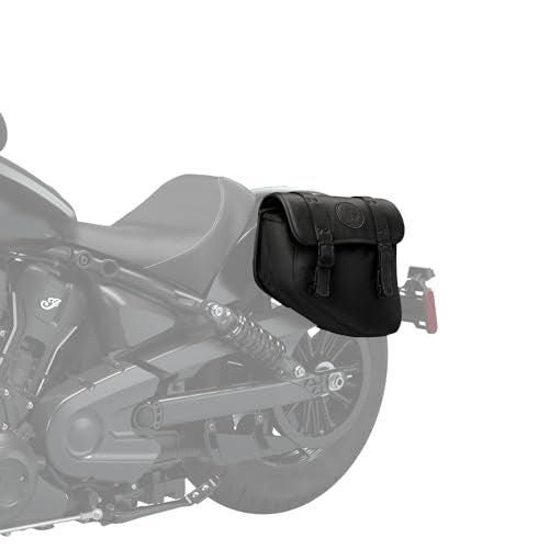 Indian Motorcycle Saddle Bag Left-Hand for Specific Scout Models, Black Waterproof Motorcycle Side Bag, Powersports Saddle Bags for Motorcycle Storage, Qty 1-2890283-VBA - Image 3