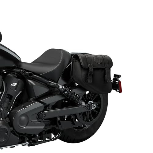 Indian Motorcycle Saddle Bag Left-Hand for Specific Scout Models, Black Waterproof Motorcycle Side Bag, Powersports Saddle Bags for Motorcycle Storage, Qty 1-2890283-VBA - Image 2