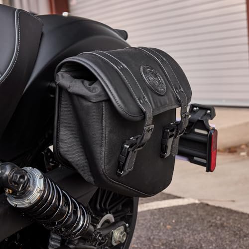Indian Motorcycle Saddle Bag Left-Hand for Specific Scout Models, Black Waterproof Motorcycle Side Bag, Powersports Saddle Bags for Motorcycle Storage, Qty 1-2890283-VBA - Image 4