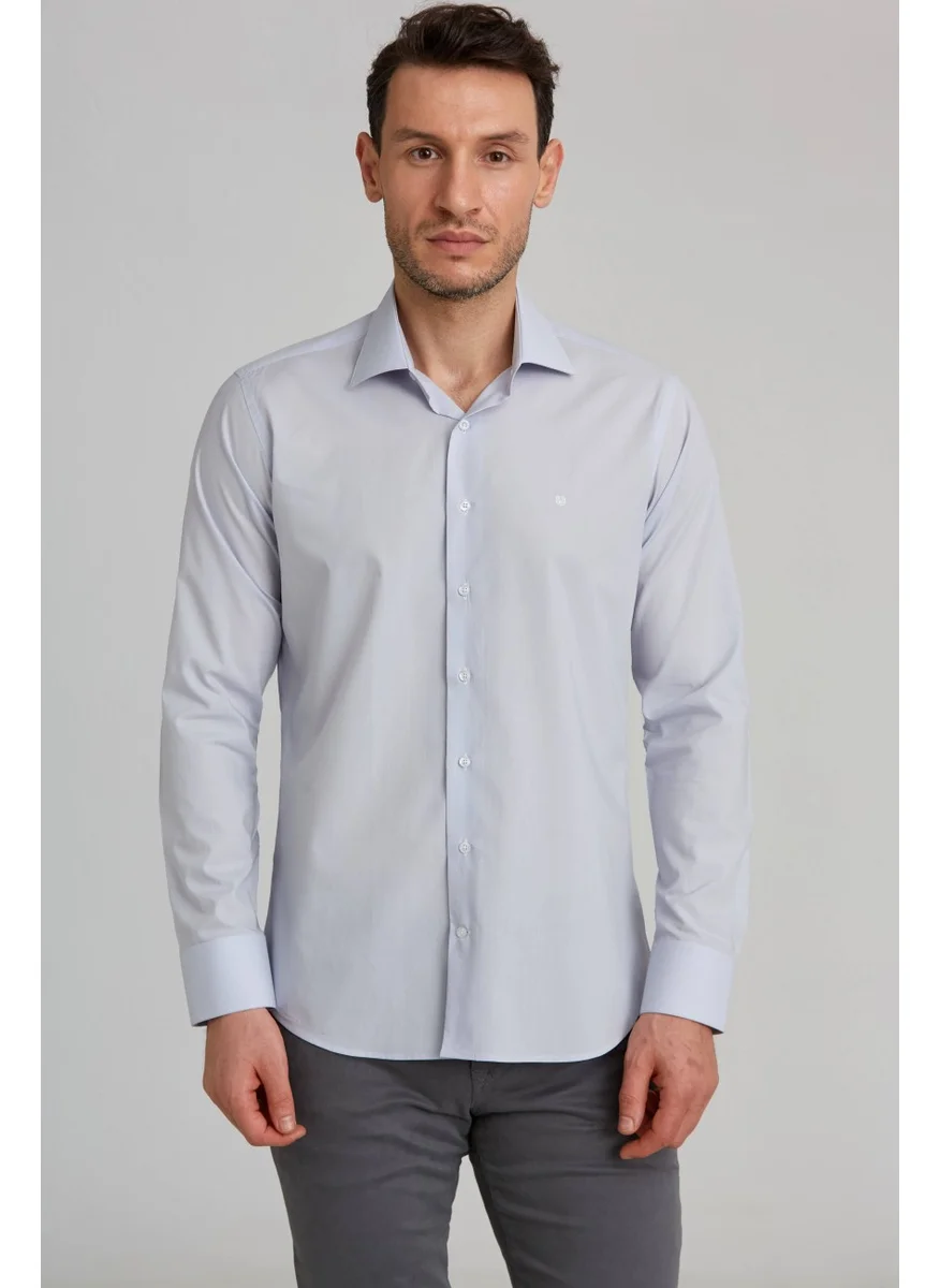 Bisse Gm 232074 Uk Kl C Collar Shirt Gray GM23K232074_D55