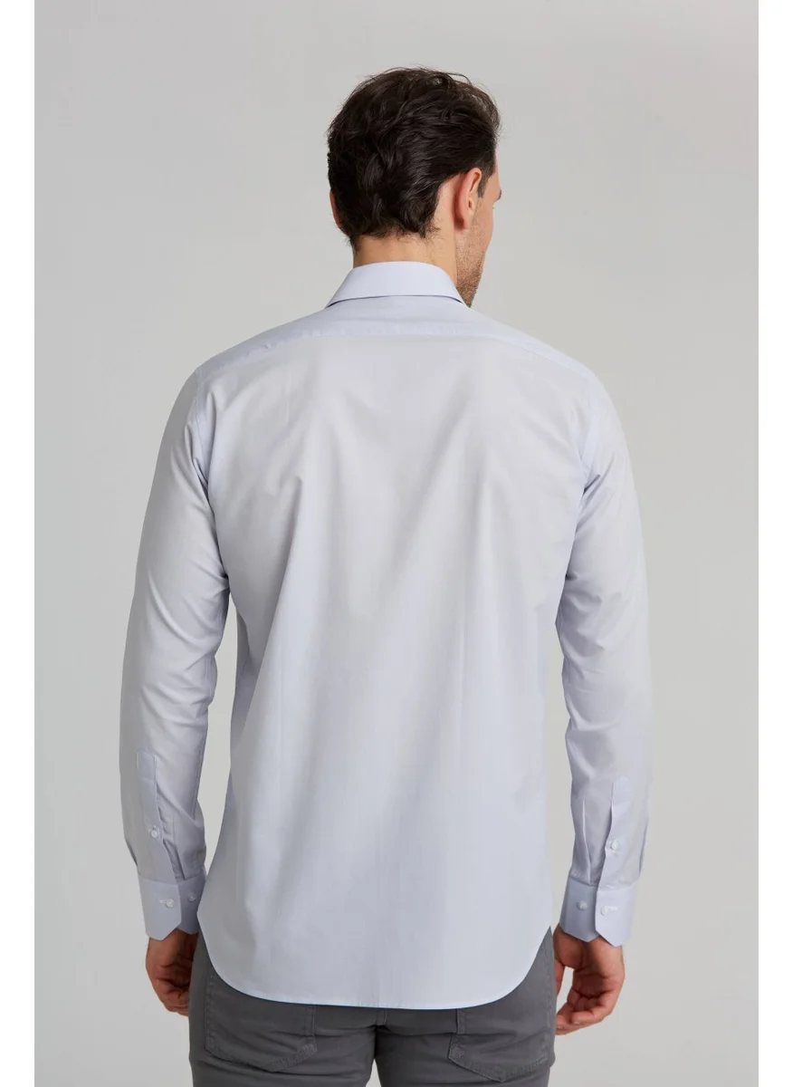 Bisse Gm 232074 Uk Kl C Collar Shirt Gray GM23K232074_D55