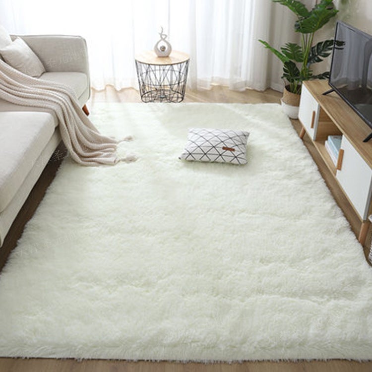 Modern Solid Color Polyester Area Rug for Living Room, Bedroom, and Study - Non-Slip and Easy to Clean - Image 4