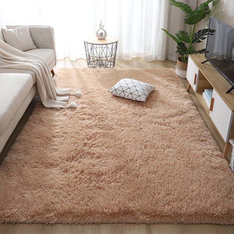 Modern Solid Color Polyester Area Rug for Living Room, Bedroom, and Study - Non-Slip and Easy to Clean - Image 2