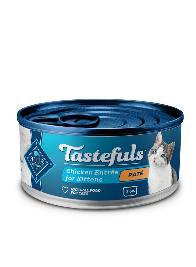 بلو بافلو طعام القطط الرطب "بلو بافالو تيستفولز" باتيه، مصنوع من مكونات طبيعية | دجاج تريه، علب سعة 86 غرامًا (24 علبة) - Image 1