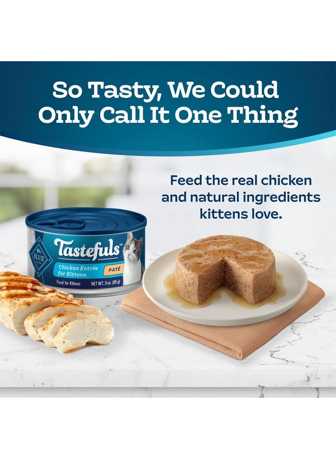 بلو بافلو طعام القطط الرطب "بلو بافالو تيستفولز" باتيه، مصنوع من مكونات طبيعية | دجاج تريه، علب سعة 86 غرامًا (24 علبة) - Image 3