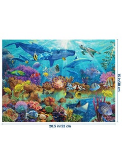 Becko US Becko US Puzzles for Adults Jigsaw Puzzles 500 Pieces Puzzles for Kids and Adults - Undersea World Underwater Paradise Ocean Scene  - Image 2