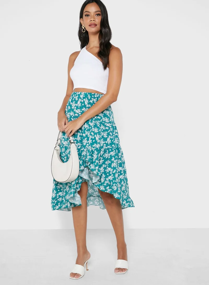 ELLA Ruffle Print Skirt