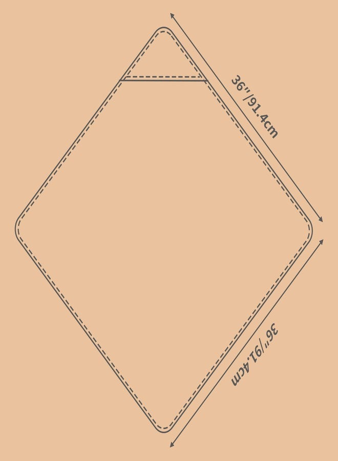 POLYTE Premium Hypoallergenic Microfiber Hooded Baby Bath Towel, 36 x 36 in, 2 Pack (White w/Yellow,Blue Trim) - Image 3