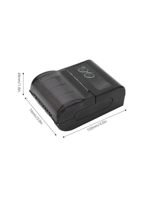 Bluetooth Receipt Printer Portable Label Receipt Thermal Printer Wireless Bill Printer for Shop Supermarkets Restaurants(US)