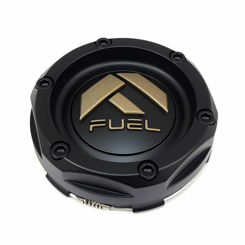Fuel Offroad غطاء مركز عجلة فويل أوف رود باللون الأسود غير اللامع مع شعار برونزي 1003-46MBZ - Image 5