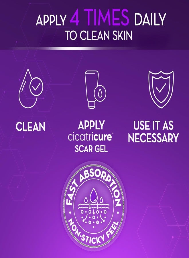 Cicatricure Face & Body Advanced Scar Gel, Scar Gel for Old & New Scars, Fades Stretch Marks Away, Surgical Scars, Injuries, Burns, for Adults & Kids, 1 oz (28g), 3 Pack - Image 5