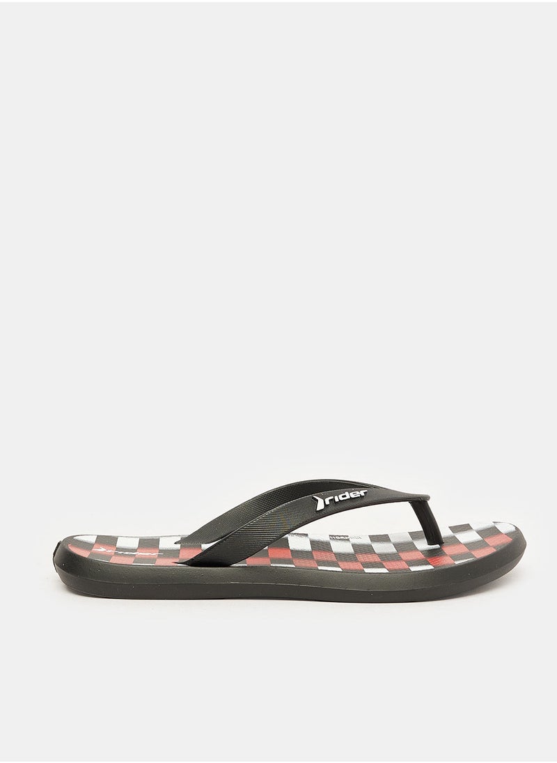 RIDER - RIDER1 PLAY KIDS INF SLIPPER/BLACK/RED - Image 1