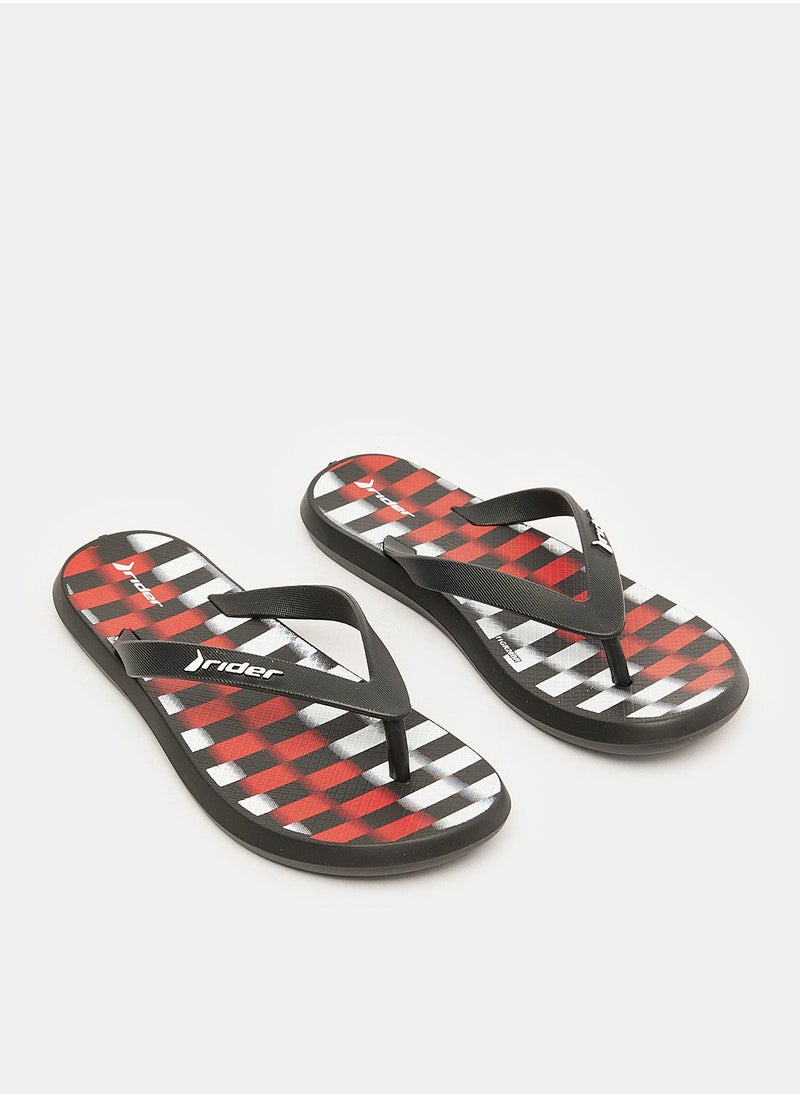 RIDER - RIDER1 PLAY KIDS INF SLIPPER/BLACK/RED - Image 1
