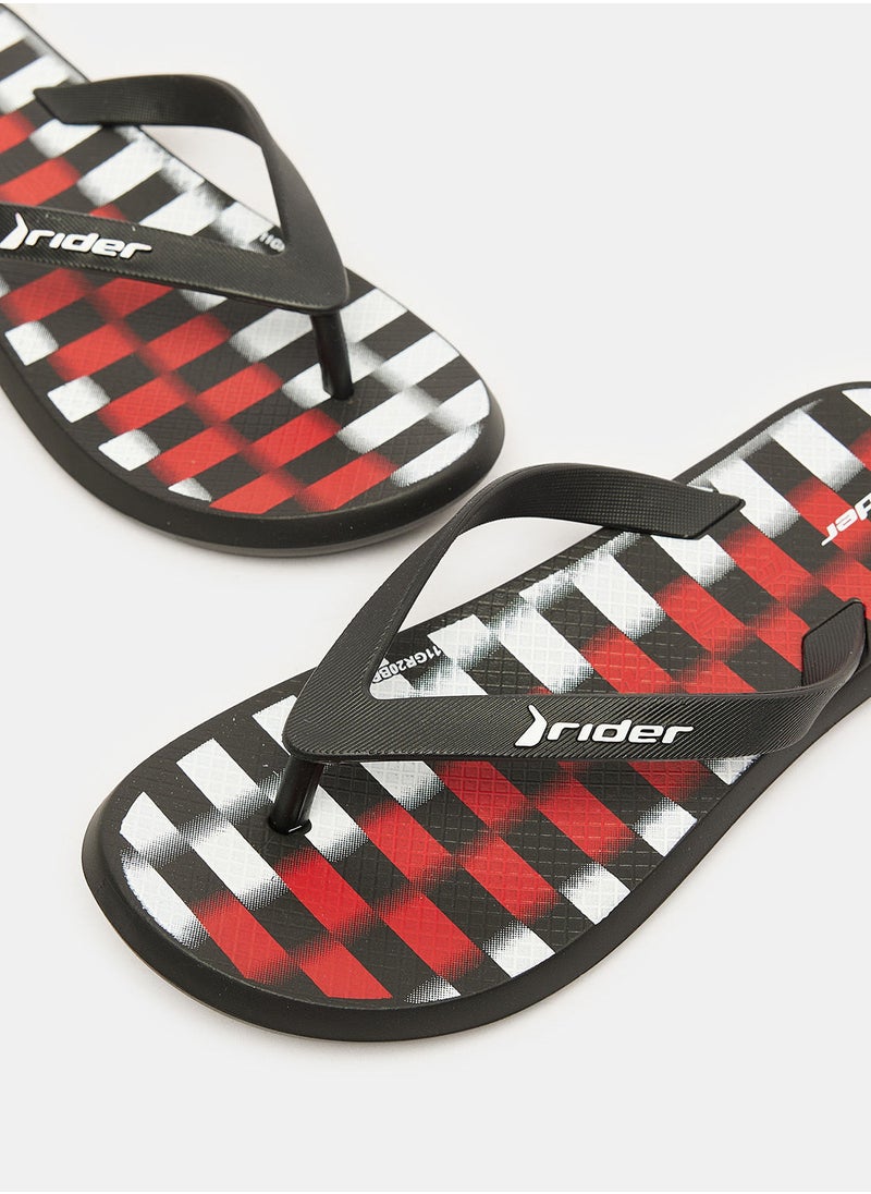 RIDER - RIDER1 PLAY KIDS INF SLIPPER/BLACK/RED - Image 1